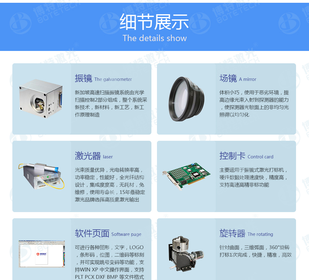 20W激光打標(biāo)機(jī)配置 20W激光打標(biāo)機(jī)配置